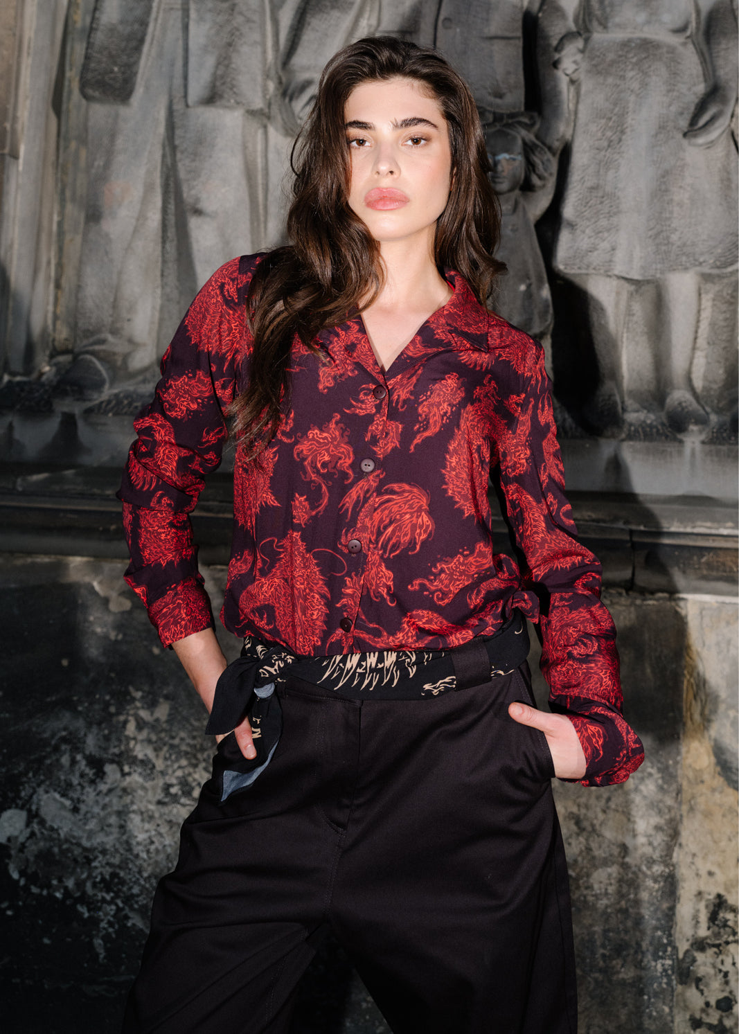 Shirt STAR IS BORN Swanski Studio red print