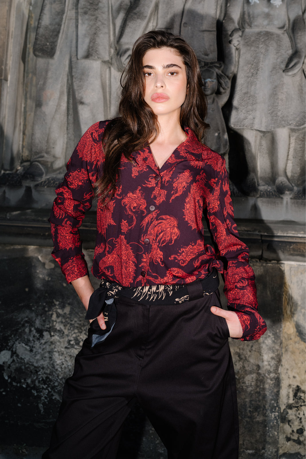 Shirt STAR IS BORN Swanski Studio red print