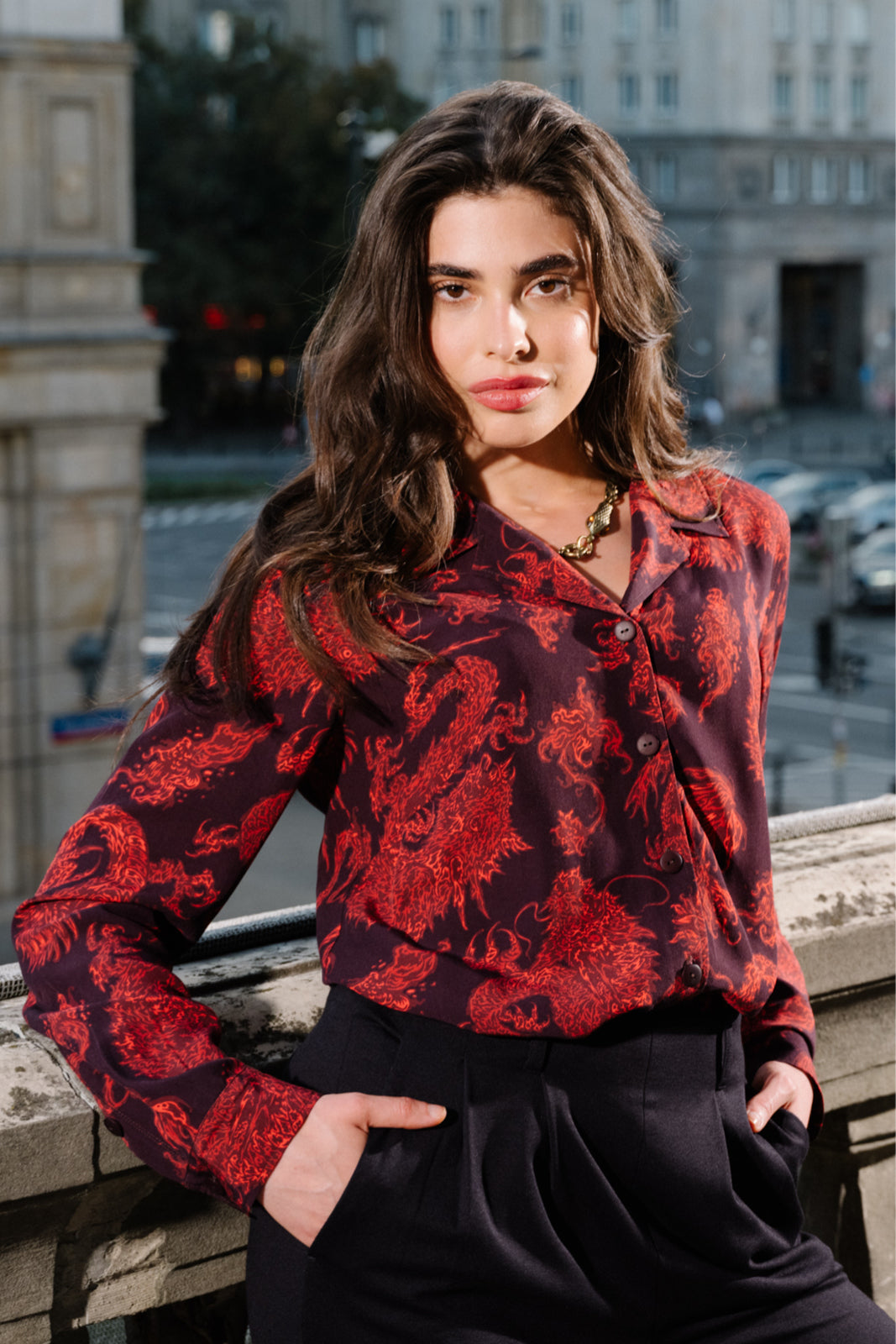 Shirt STAR IS BORN Swanski Studio red print