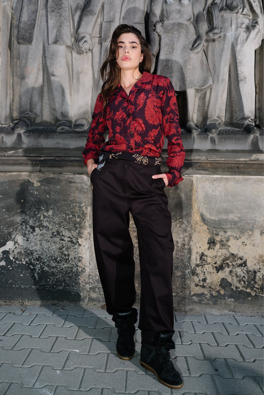 Shirt STAR IS BORN Swanski Studio red print