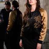 SUKA JACKET black & gold Swanski Studio embroidery