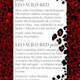 Czerwony print LEO WILD RED – dziki, nieokiełznany wzór leopardowy, idealny na wiele sezonów