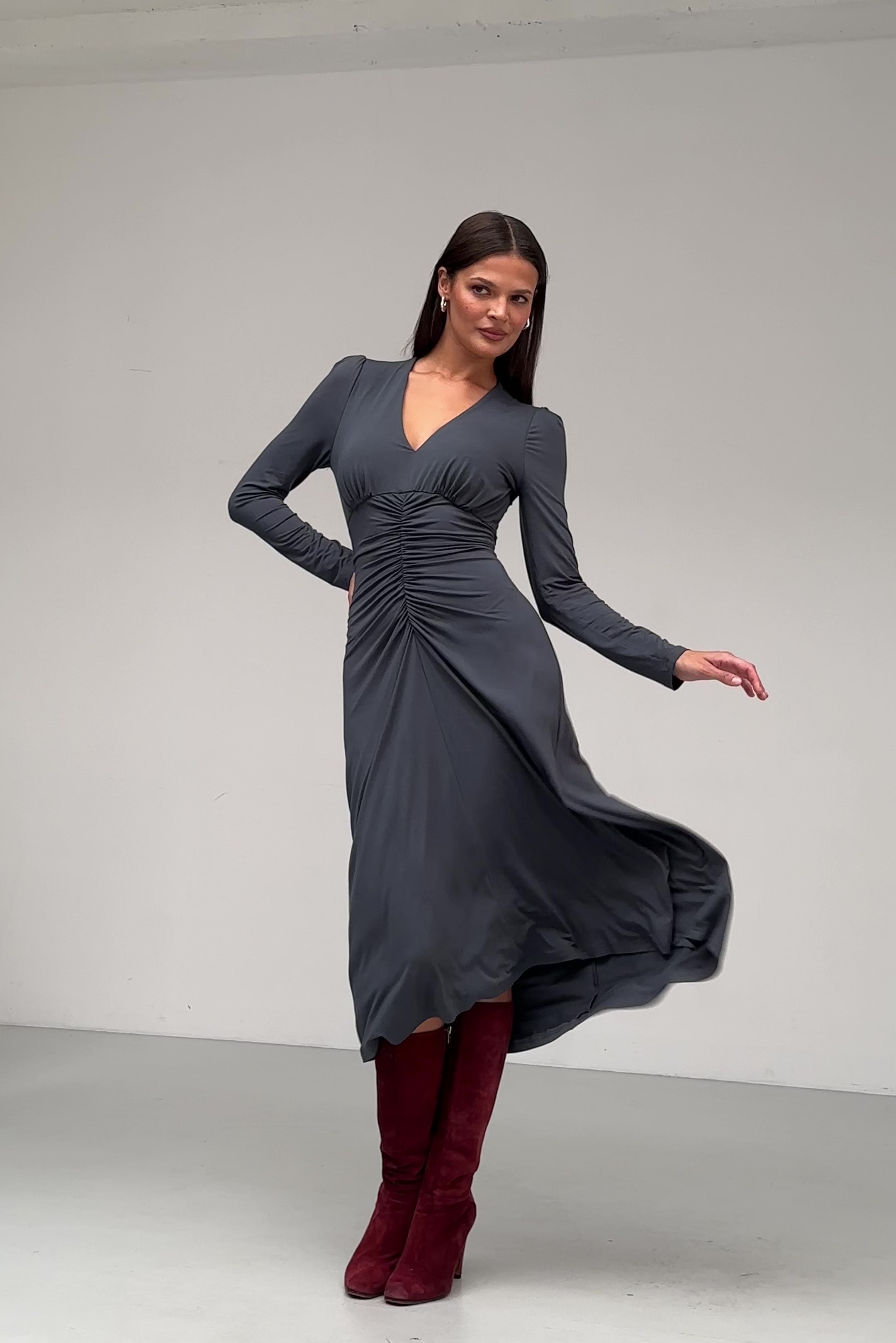 Dress MUSE dark petrol