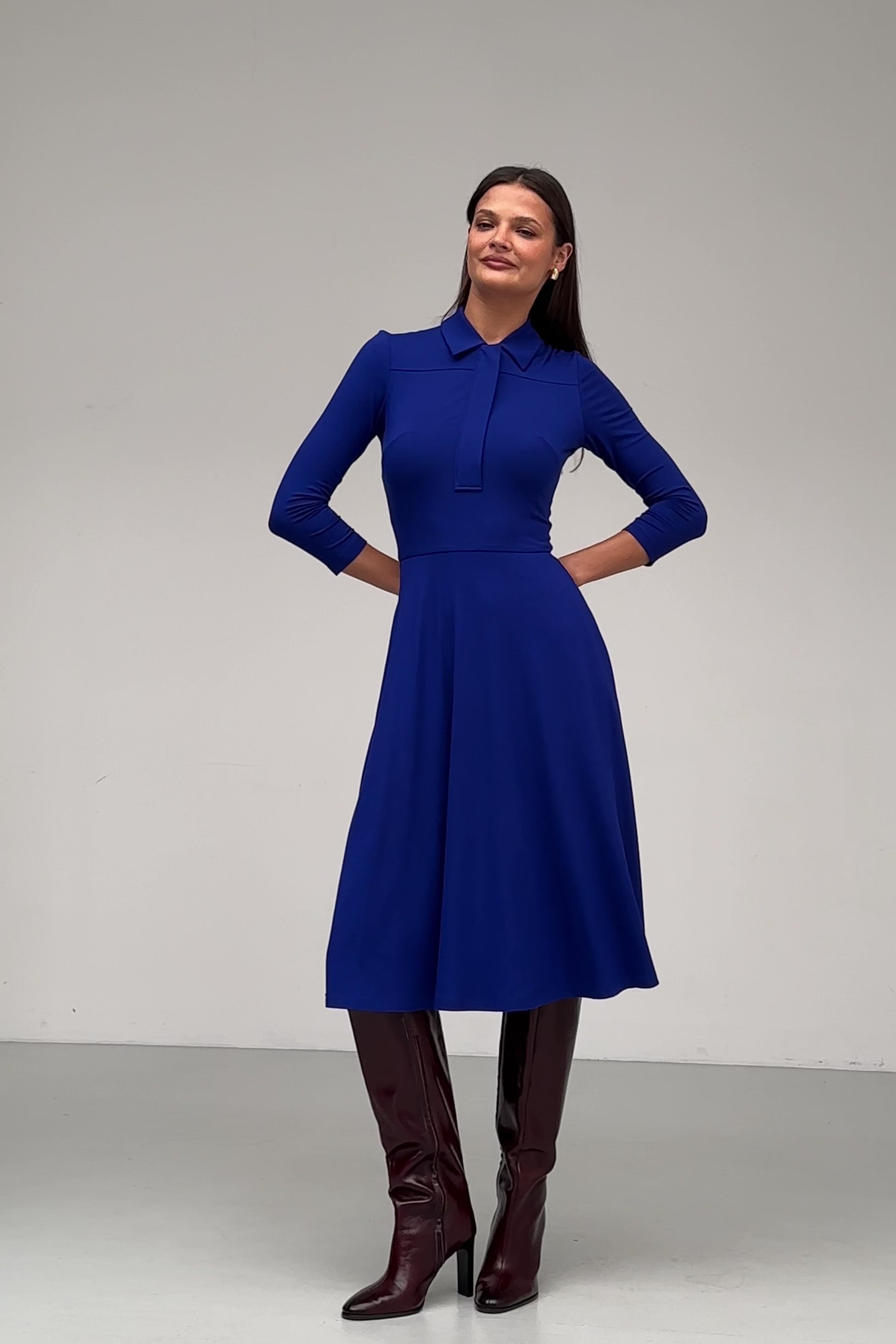 Sukienka NATURAL BEAUTY art blue