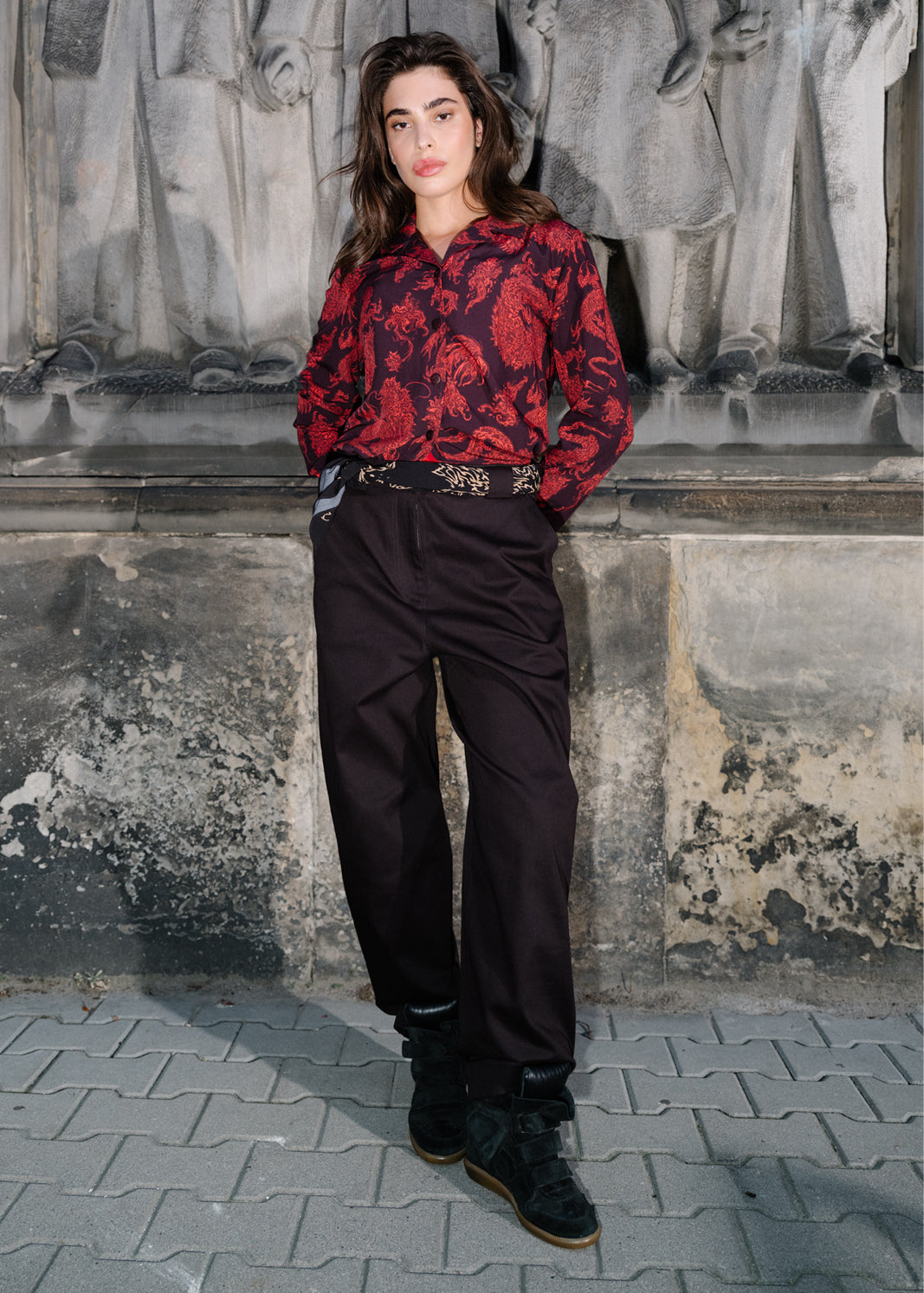 Pants RISKY CRUSH Swanski Studio black