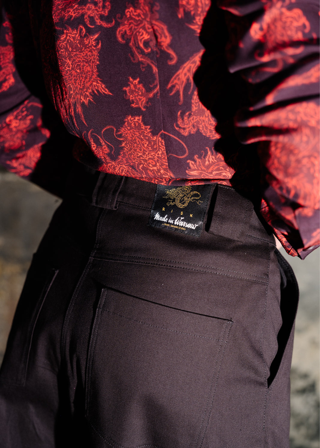 Pants RISKY CRUSH Swanski Studio black