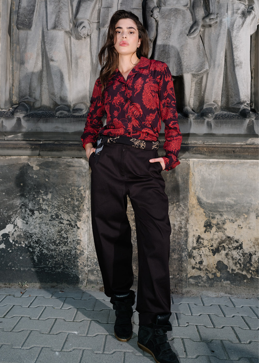 Pants RISKY CRUSH Swanski Studio black