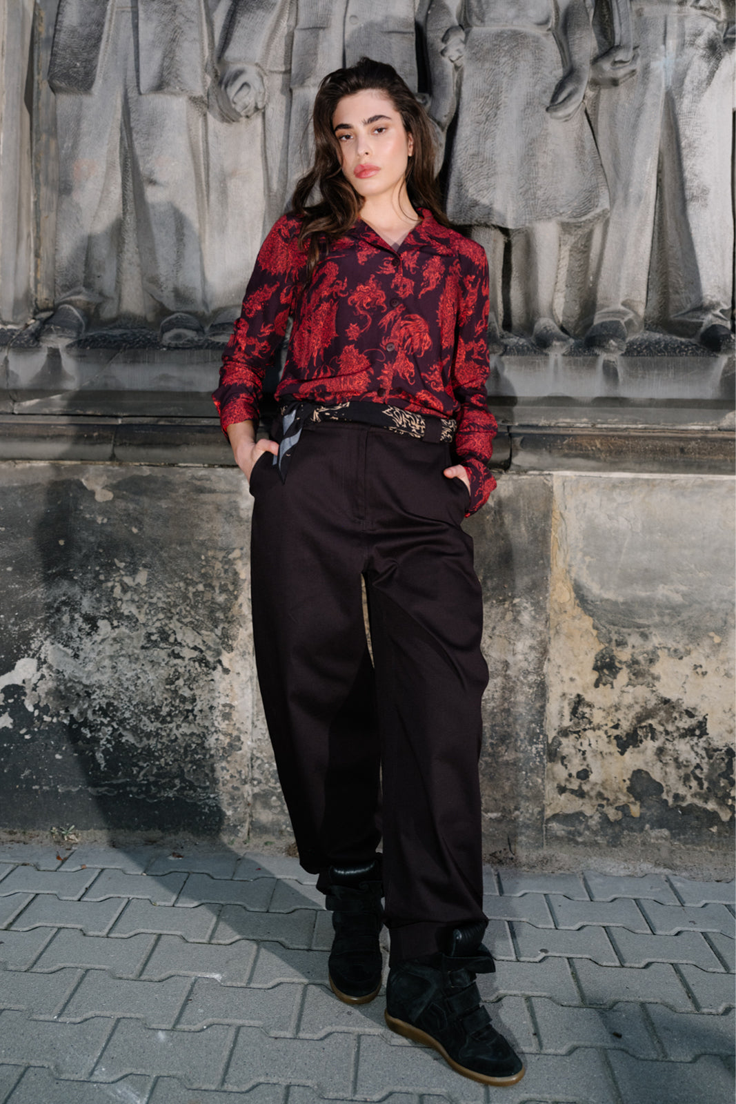 Pants RISKY CRUSH Swanski Studio black