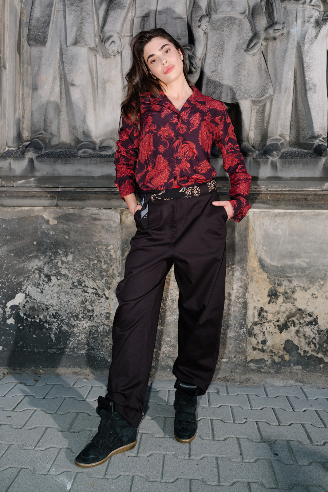 Pants RISKY CRUSH Swanski Studio black