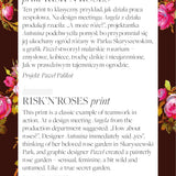 RISK’N’ROSES – kwiatowy print z różami, inspirowany ogrodem w Parku Skaryszewskim, sensualny i kobiecy