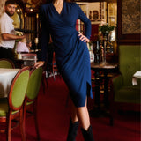 Dress SHARON night navy blue