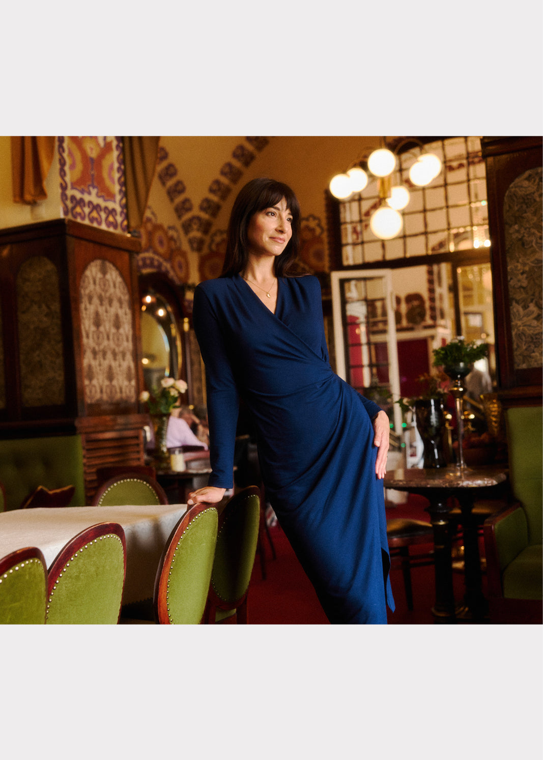 Dress SHARON night navy blue
