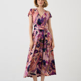 Dress TUSCANY Dreamworld pink & mauve print