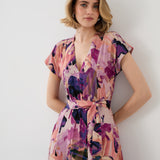 Dress TUSCANY Dreamworld pink & mauve print