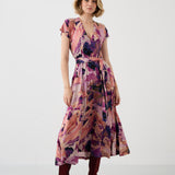 Dress TUSCANY Dreamworld pink & mauve print