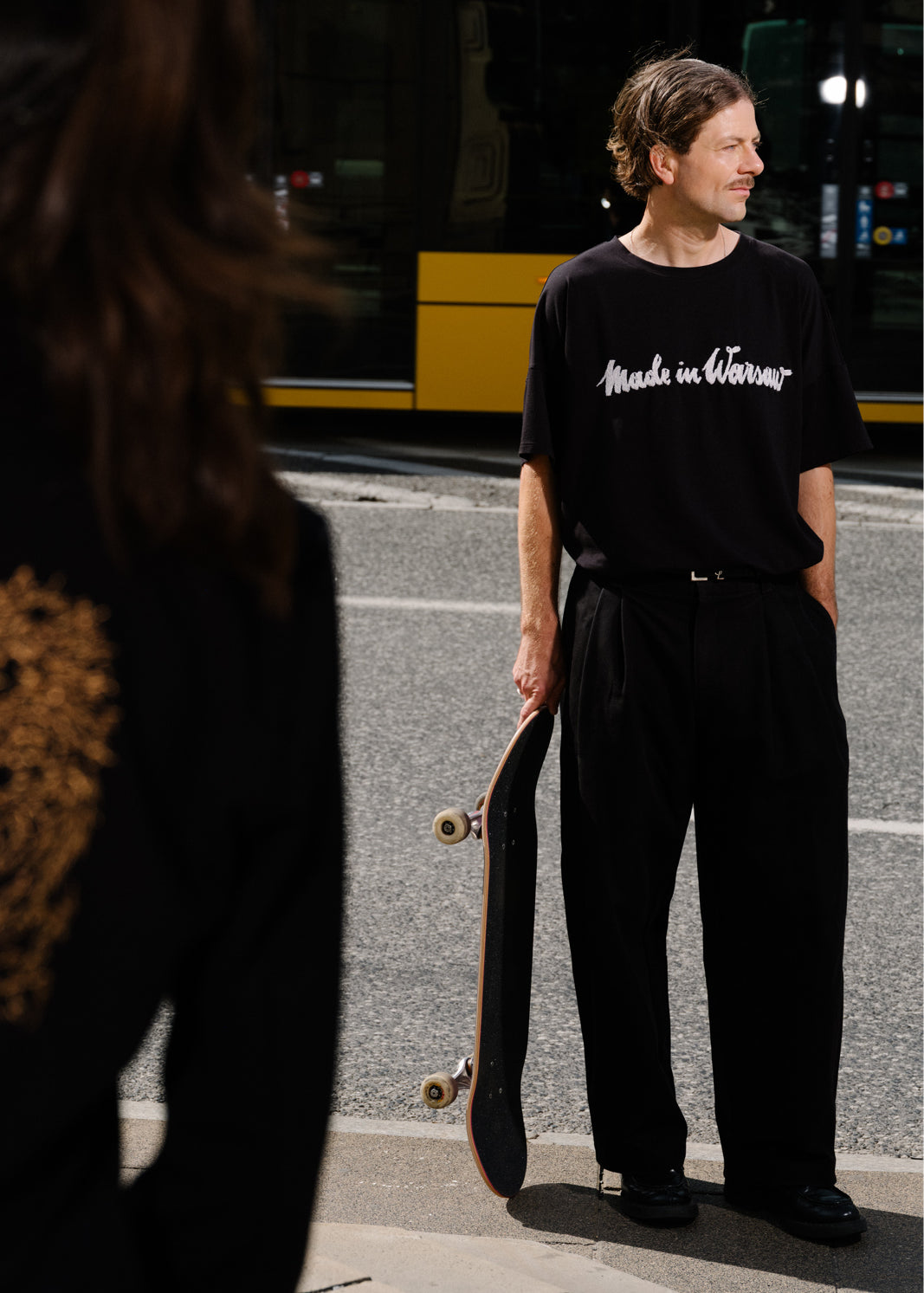 T-shirt MY TIME black Swanski Studio embroidery