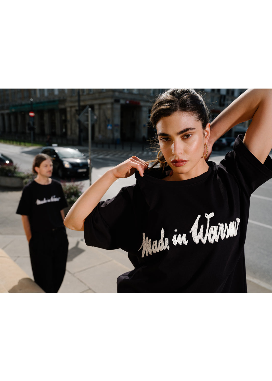 T-shirt MY TIME black Swanski Studio embroidery