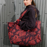 BAG GIRL Swanski Studio red print